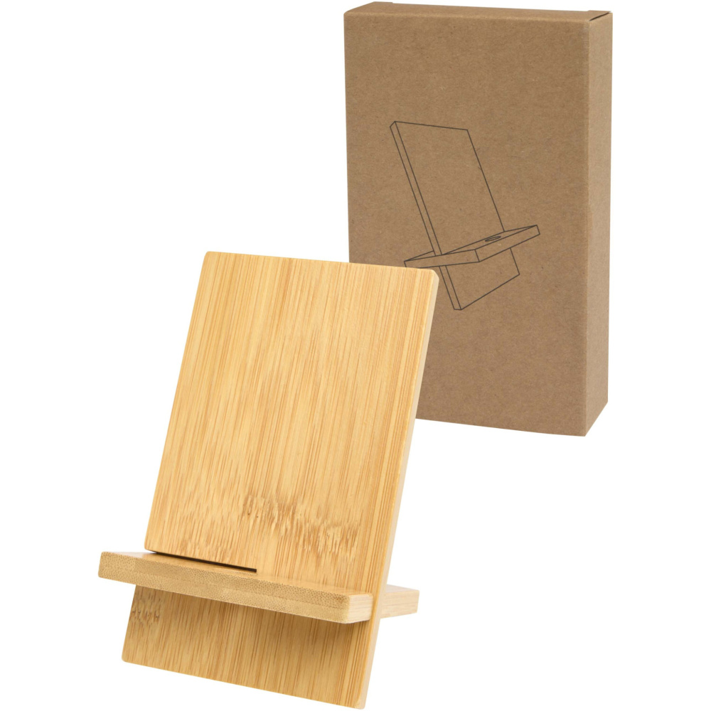 Logotrade promotional giveaway image of: Ceibo detachable bamboo phone stand